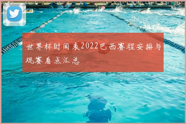 世界杯时间表2022巴西赛程安排与观赛看点汇总